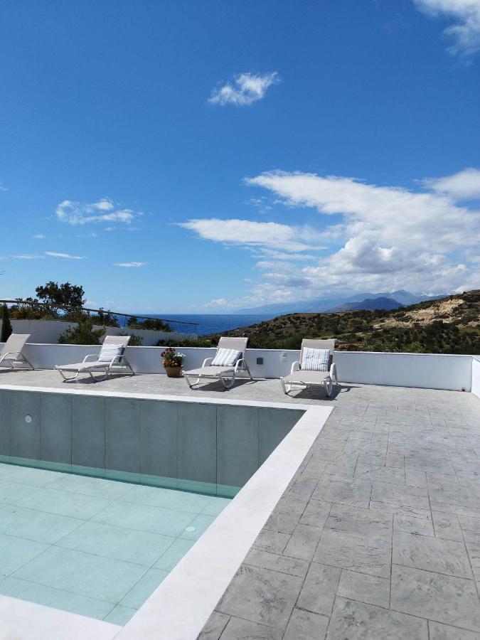 Villa George Sea View With Pool - Triopetra Buitenkant foto