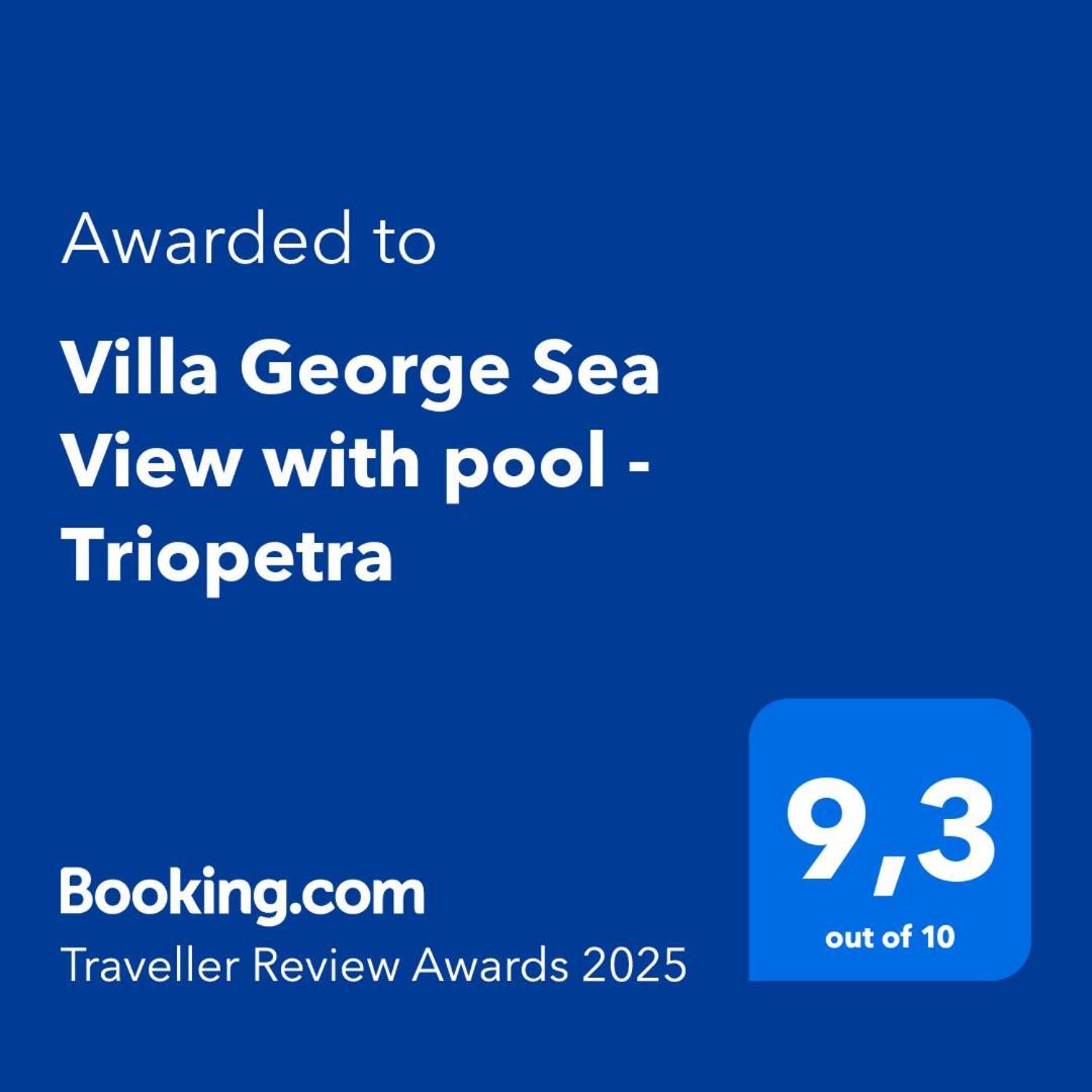 Villa George Sea View With Pool - Triopetra Buitenkant foto